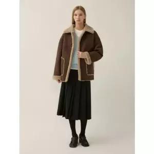 [갤러리아] [겨울]시어링 스웨이드  무스탕 재킷