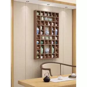 머그컵 진열장 찻잔 수납 장식장 디스플레이 수납장 빈티지 벽걸이 선반