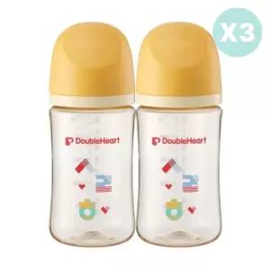 더블하트 아기 분유 수유 젖병 6개 젖꼭지 6개 한글