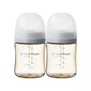 더블하트 젖병 160ml 트윈팩 젖꼭지 출산 준비 그레이