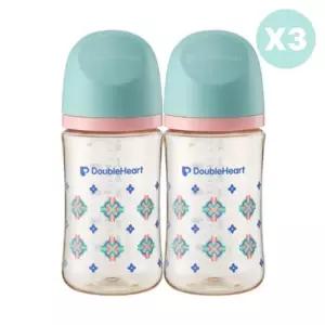 더블하트 아기 분유 수유 젖병 6개 젖꼭지 6개 단청