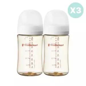 더블하트 아기 젖병 240ml 6개 젖꼭지 6개 화이트