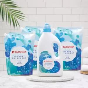 더블하트 유아 세탁 세제 1.8L 용기 리필 출산 준비