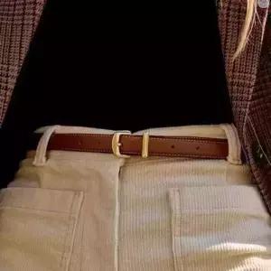 닥스 닥스 DBBE5E799W3 여성벨트 브라운 DAKS 로고 음각 골드버클 소가죽 비조