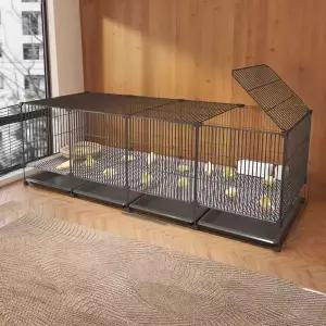 소형닭장 번식케이지 병아리 바퀴 철망 새장 사육장 가정용