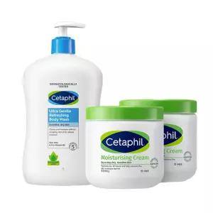 세타필 베스트 바디보습 세트 (크림 453g 2개+바디워시 1L) 대용량