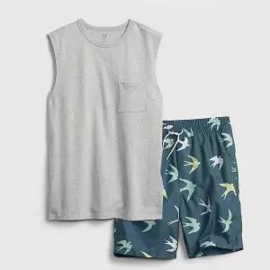 [갭키즈]조카선물 [TEEN 남아8-18세] 원 포켓 솔리드 탱크탑&쇼츠 세트 5211231091057