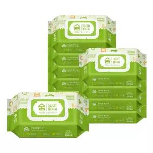 [NS홈쇼핑]숨 깨끗한 물티슈 (캡형) 100매 10팩 물티슈 티슈 대용량[35599635]