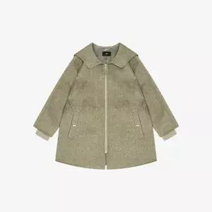 씨[SI] 스트링 후드 집업 하프 코트 (SLHRY2605)