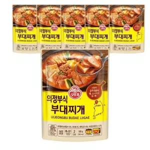 오뚜기 의정부식 부대찌개 500g X 6개 즉석 간편국