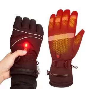 KC인증 충전식 발열장갑 터치 온열 열선 겨울 방한 방수 바이크 글러브 방풍 낚시 오토바이 자전거