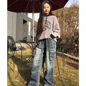 [갤러리아] [TMIU] 티미유 주니어 기모와이드 카고 밴딩 데님팬츠 TUDP254M04U