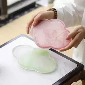 쏘서 라이 유리 드라이 찻잔 클라 중국 홈 베고 폼 테이블가정용 냄비작 미스 담는 잉크 티