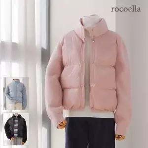 로코엘라 바이엘 경량 구스 여성 니트 집업