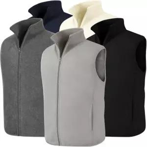90~130 남자 여성 양털 후리스 조끼 가을 겨울 기모 집업 폴라폴리스 조끼 단체복 작업복 회사 빅사이즈