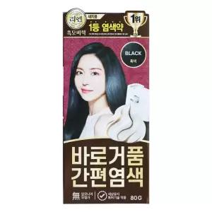 엘지 리엔 흑모비책 바로거품 간편염색 흑색 1개 염색약