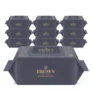 [브라운][브라운물티슈] 네이처 센시티브 70매 캡 10팩