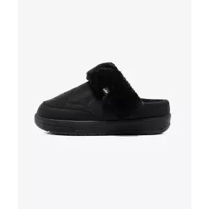 [밸롭](김해점)여성용 따뜻한 온기와 부드러운 패딩슈즈 엠버 플리스 뮬 플러스 올블랙 BC4LABW001AB