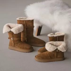 [잇수다랩] 머큐디 버클 퍼 부츠 (숏/롱)