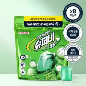 슈퍼비 딥클린 캡슐 세탁 세제 가든플라워 100개입 1개 [SB-CLG1]