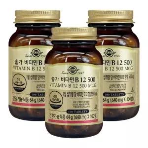 솔가 비타민B12 500 640mgX100정X3개_23276522