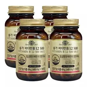솔가 비타민B12 500 640mgX100정X4개_23276521