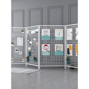 철망 파티션 2개세트 1 7m 이동식 스탠드 8m 작품 전시대 메쉬