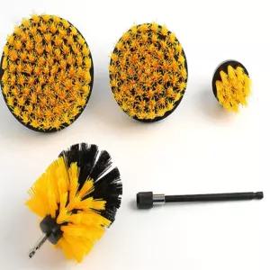 유쎌몰 찌든때 쓱싹 전동드릴 청소솔 4종세트(옐로우) 전동솔