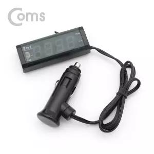 전압 디지털 차량용시거잭 차량용온도계 온도 측정 디지털시계