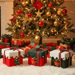크리스마스 선물 상자 포장 박스 답례품 케이스 루돌프 트리 밑 장식 데코 실내 카페 홈파티 인테리어 소품