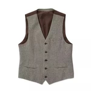 [에스티코] 하운드투스 체크 수트 베스트_베이지 (클래식핏)