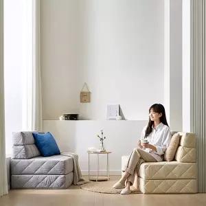 [텐스페이스]프리미엄 꺼짐없는 4단 소파베드 접이식 매트리스 SS (SF5105)