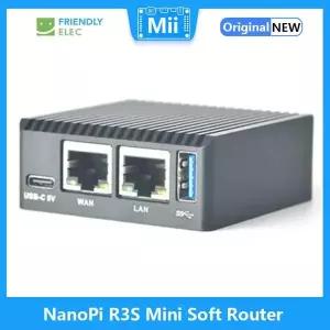 친화적인 NanoPi R3S LTS 1GB2GB RAM 0GB32GB EMMC 소형 소프트 라우터 Rockchip RK3566 안드로이드 박스