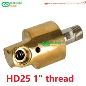 회전 조인트 360 로터리 물 공기 오일 스위블 커플링 스프레이 범용 커넥터 황동 유니온 HD25 1 인치