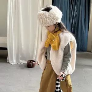 [베이비맥스] 벌룬 라운딩 뽀글이 조끼 R16053