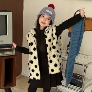 [베이비맥스] 빅도트 뽀글이 조끼 R16049