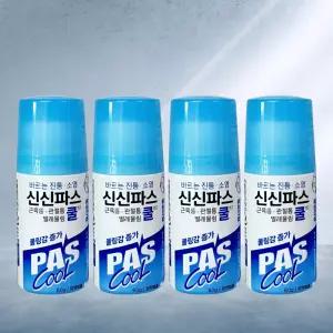 신신제약 신신파스쿨 바르는 물파스 60g X4개 벌레물린데 타박상 근육통 관절통