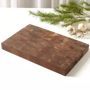 그로브 엔드그레인 나무 도마 직사각 35.5x23 플레이팅 캠핑 업소용 아카시아