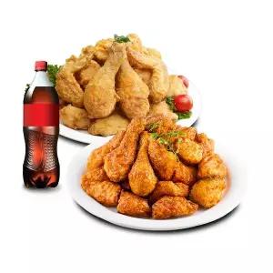 (호식이두마리) 후라이드+간장치킨+콜라500ml