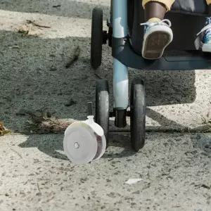 4개 유모차 및 보행기 바퀴 내구성이 뛰어난 부드러운 작동 가 걷는 법을 배우는 데 사용되는 분리형 플러