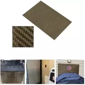 강화 배기 열 차단 매트 12인치 x 24인치 그릴 뒤 벽에 로 지지됨 2000도 고온 보호 소재 담요