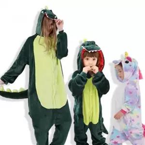 성인 동물 잠옷 할로윈 극세사 성인 동물 잠옷 유니콘 파자마 커플 수면 어린이유니콘 어린이 코스튬 단체