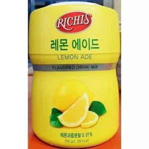 레몬에이드 파우더(리치스 550g) 주스 액상음료베이스 (WC679DB)
