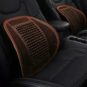 자동차시트 원스카 구슬 자동차등받이(브라운) 카시트 차량용시트