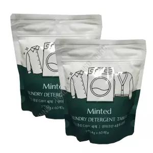 민티드 고체 중성 드라이세제 60정 2BOX in