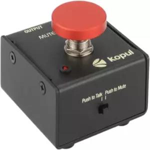 KOPUL 순간 마이크 음소거 /Talk 버튼 u2013 푸시 투 토크 또는 뮤트 LED 표시등 XLR in/out 데스크탑