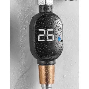 샤워led온도계 스마트 방수 샤워기 온도 디스플레이 온도표시 필터 샤워기 욕실용