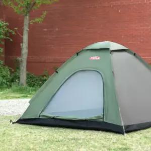 메사캠프 4인용 원터치 텐트 티클라 오토 베이직 그린 BNA