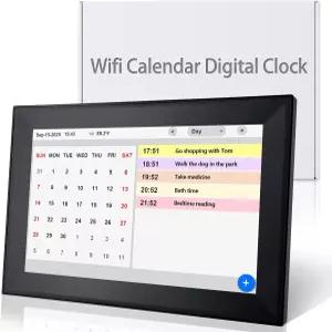 YUYIALARM WiFi 10.1인치 디지털 캘린더 안무 차트 일정 관리를 위한 스마트 터치스크린 전자 패밀리