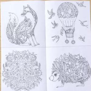 시니어  예방 색칠북 어른 컬러링북 스케치 도안 24가지 그림